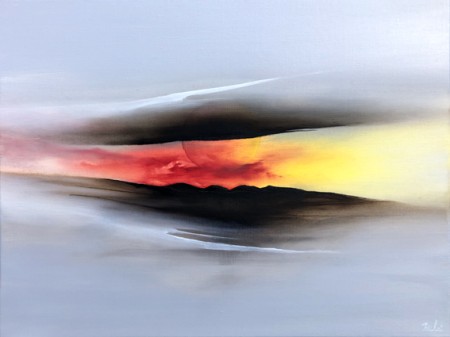 coucher de soleil (50x60 cm)